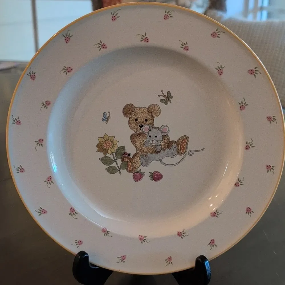 Mikassa Teddy Child's Plate and Cup Set Discontinued